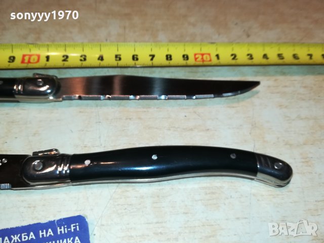 laguiole black-2 ножа france-made in France 🇫🇷 0312211659, снимка 6 - Колекции - 35018283