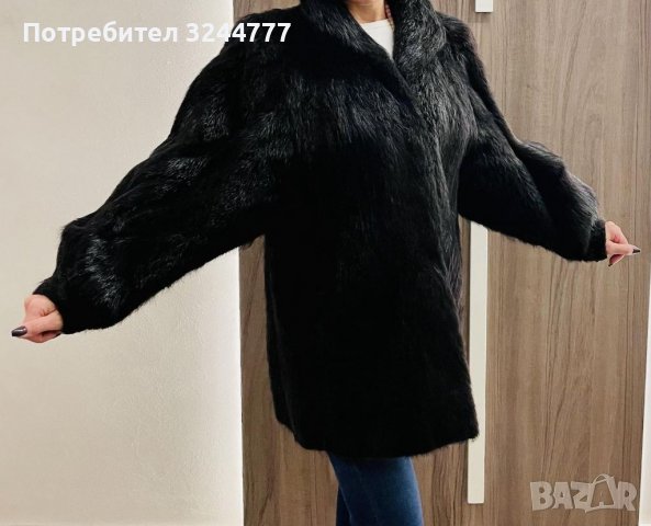 Дамско палто от естествена кожа с косъм- нутрия, снимка 2 - Палта, манта - 39385880