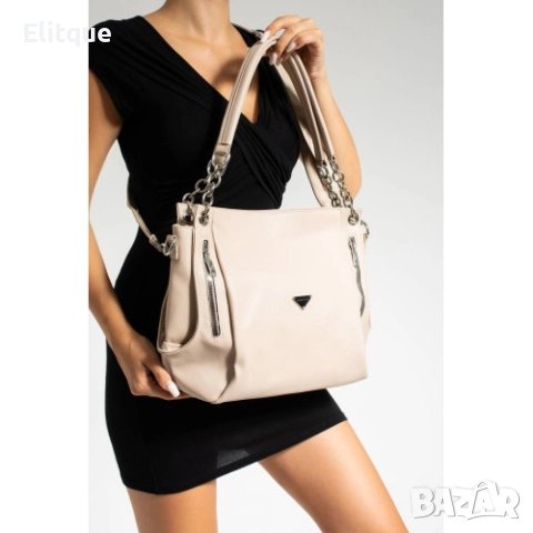 Елегантна дамска чанта през рамо. Размер: 23х33см, снимка 8 - Чанти - 52896167