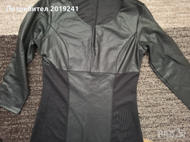 Елегантна черна рокля , снимка 4 - Рокли - 53215066