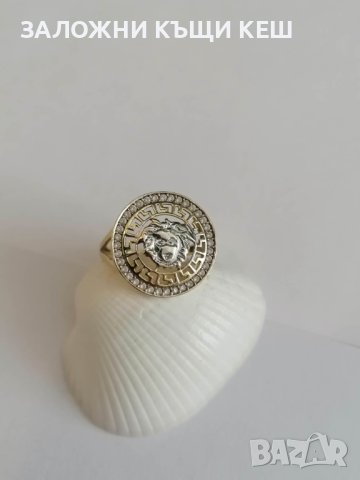 Дамски златен пръстен Версаче, 14 кт. - 1
