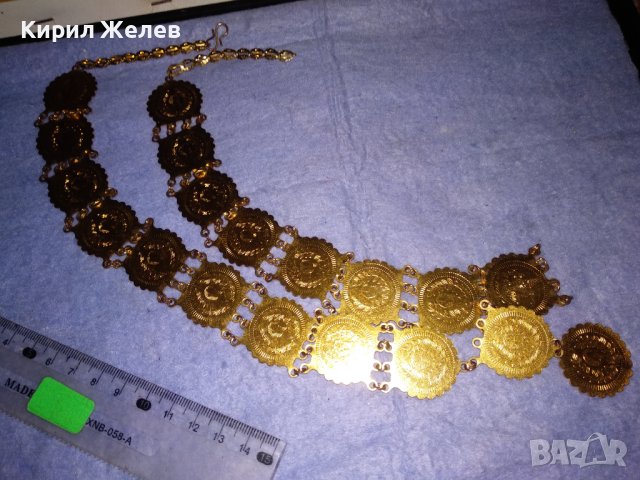 БУДИСТКА ТИБЕТСКА РЯДКА КОЛЕКЦИОНЕРСКА ПОЗЛАТЕНА ТРАДИЦИОННА ОГЪРЛИЦА от БЛАГОРОДНА СТОМАНА 8392, снимка 2 - Антикварни и старинни предмети - 40392449