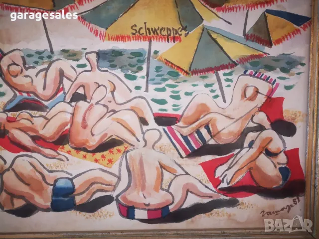 Картина на Румен Гашаров 50х60 81-ва година, снимка 9 - Картини - 47712772