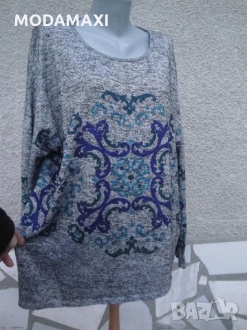 3XL/4XL Нова  блуза Indigo, снимка 1 - Блузи с дълъг ръкав и пуловери - 35053736