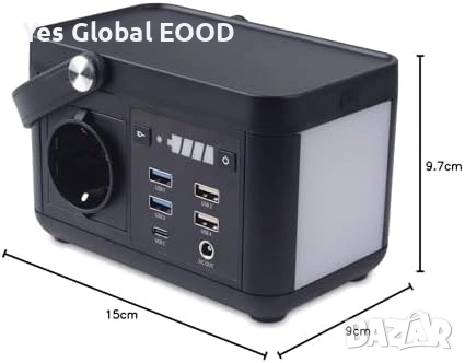 Преносима електроцентрала 88.8Wh 24000mAh за къмпинг, снимка 2 - Друга електроника - 53338575