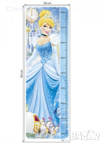 Стенен стикер Леденото кралство със скала за измерване ръста на детето , снимка 3 - Други - 33184091