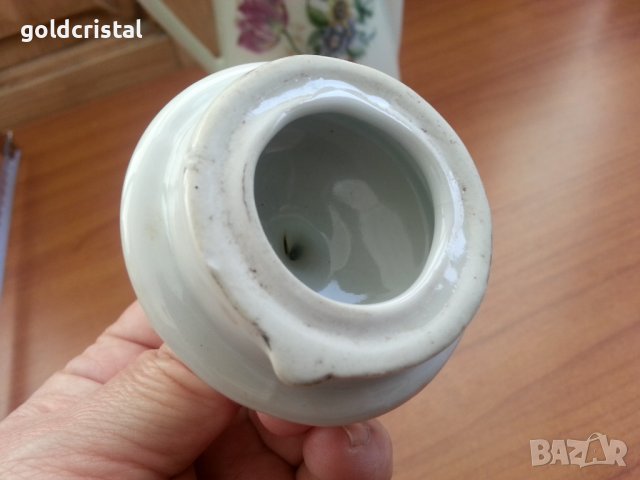 Стар български порцелан чайник кана , снимка 5 - Антикварни и старинни предмети - 38476564