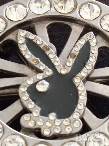 Катарама за колан PLEIBOY BUNNY SPINNER с кристали винтидж 41310, снимка 2 - Колани - 51178026