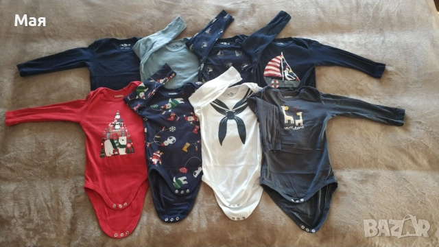 Лот бодита с дълъг ръкав размер 86-92см