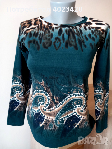Стилна дамска блуза , снимка 3 - Блузи с дълъг ръкав и пуловери - 44846256