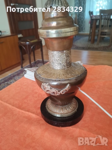 Нощна лампа антика, индийска-20лв, снимка 3 - Декорация за дома - 51784973