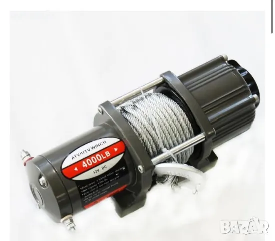Електрическа лебедка 4000LBS, с дистанционно, 12V, до 1.82 т, снимка 2 - Аксесоари и консумативи - 49749382