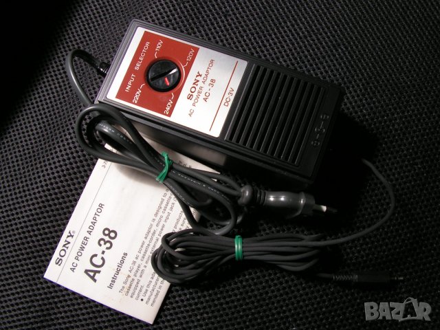 Винтидж захранвач  SONY POWER ADAPTОR AC-38, AC-122 & AC D-468 , снимка 4 - Колекции - 32483045