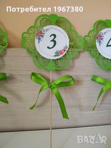Табели за маса цвете, номера за маса, снимка 2 - Други - 30443637