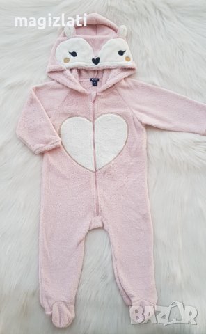 Поларен ромпър  размер 12-18, снимка 2 - Бебешки гащеризони - 38562292