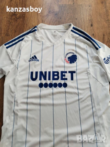ADIDAS F.C. Copenhagen 21/22 home - мъжка футболна тениска М, снимка 4 - Тениски - 51321157
