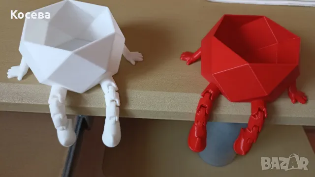 Мини кашпа с крачета и ръчички , снимка 5 - Декорация за дома - 49032546