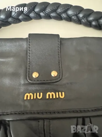 Красива дизайнерска “куфар/ Kofferbag“ чанта MiuMiu от естествена кожа черна. Нова , снимка 6 - Чанти - 49726432