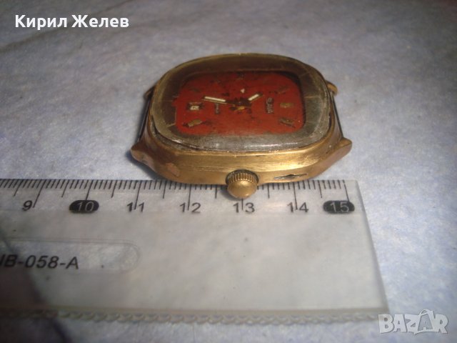 СЛАВА 21 КАМЪКА Стар с ПОЗЛАТА РЯДЪК МОДЕЛ РУСКИ МЕХАНИЧЕН СССР ЧАСОВНИК за ИЗНОС 32548, снимка 3 - Антикварни и старинни предмети - 38387723