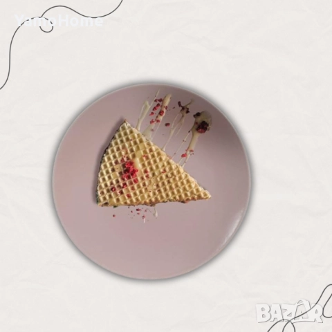 Малка подложна чиния – Топъл нюд, 20 см, снимка 1