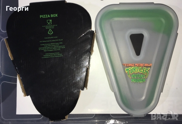 Ново! Teenage Mutant Ninja Turtles Mutant Mayhem TMNT Pizza Box - Кутия с подложки за пица от Италия, снимка 4 - Други - 52793499