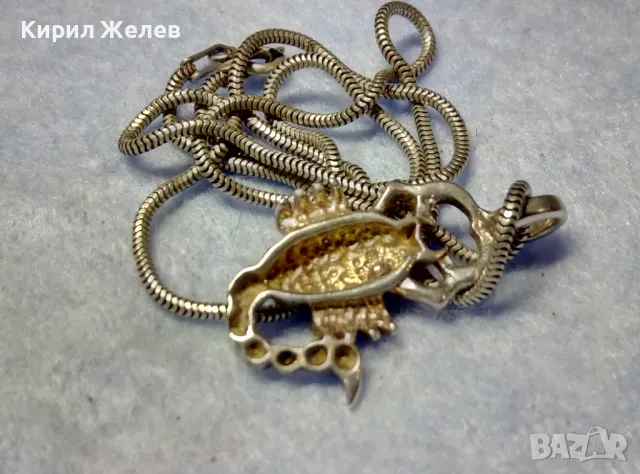 ЗОДИЯ СКОРПИОН ФИГУРАЛЕН СРЕБЪРЕН МЕДАЛЬОН с ФИНА СРЕБЪРНА ВЕРИЖКА СРЕБРО 925 ITALY 49834, снимка 5 - Колиета, медальони, синджири - 50340556