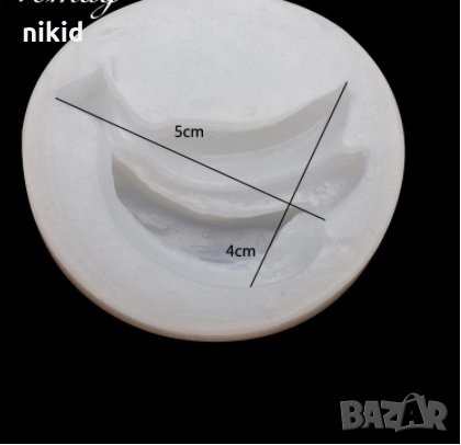 Банани Банан чепка силиконов молд форма фондан шоколад смола гипс, снимка 4 - Форми - 32252932