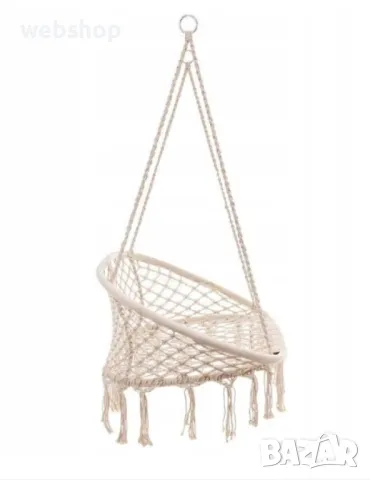 Луксозна Двойна бежова градинска люлка за двама с възглавница, снимка 8 - Градински мебели, декорация  - 48084570