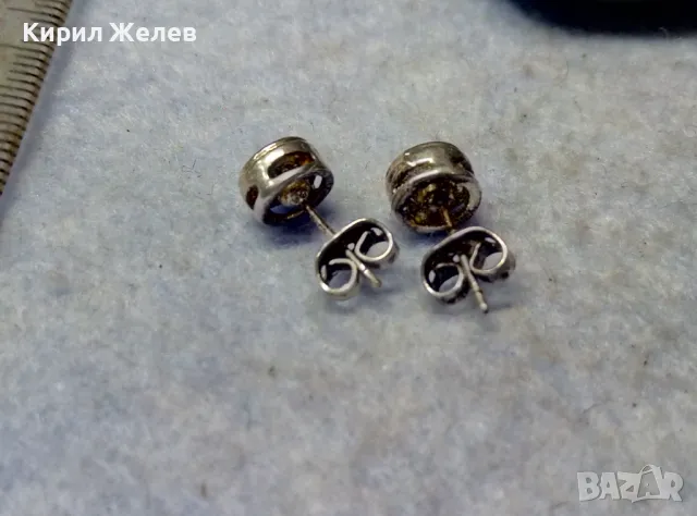 АЖУРНИ СКЪПОЦЕННИ ПОСРЕБРЕНИ МЕДНИ ОБЕЦИ с БЛЕСТЯЩИ ФАСЕТИРАНИ ПЛАНИНСКИ КРИСТАЛИ 47677, снимка 3 - Обеци - 49757333