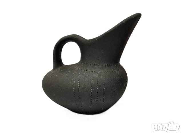 Черна Керамична Вазичка, снимка 8 - Вази - 51130617