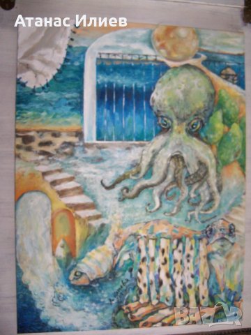 "Морски блянове" картина на худ. Десислава Илиева, снимка 6 - Картини - 32727205