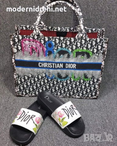 Дамска чанта и чехли Christian Dior код 184, снимка 1 - Чехли - 36835713