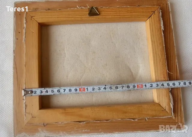 Малка картина масло върху платно., снимка 5 - Картини - 48653144