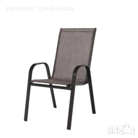 Стифиращи се градински столове от стомана и текстил – комплект 2 броя, снимка 5 - Градински мебели, декорация  - 53212168