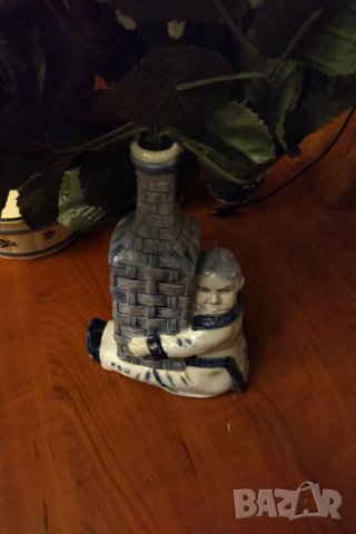 Стара холандска ваза фигуративна , снимка 3 - Вази - 33195153