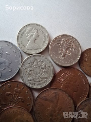 Английски монети 1970-1990г, снимка 2 - Нумизматика и бонистика - 39016352