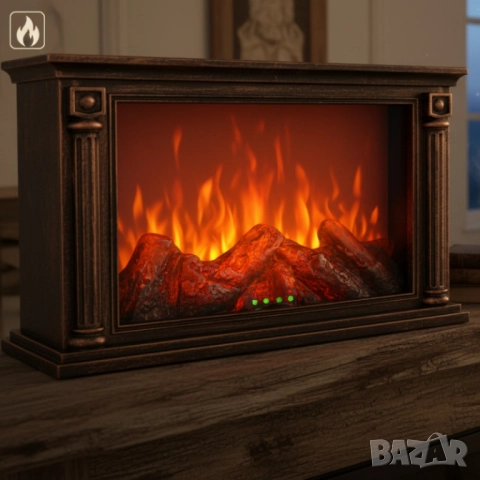 LED камина с ефект на тлеещи въглени – безопасна и стилна атмосфера у дома, снимка 4 - Лед осветление - 51924025