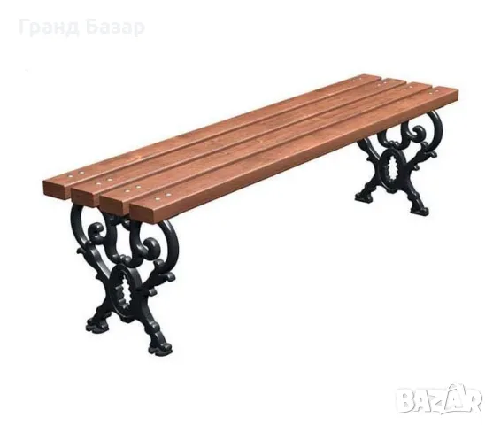 Паркова пейка без облегалка,градинска пейка без облегалка дължина 200 см.
