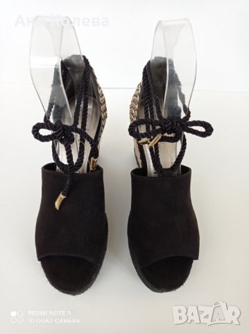 Нови немски  на платформа Tamaris, 40  черни, снимка 9 - Сандали - 33031718