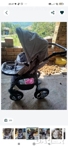 продавам количка с два коша много запазена , снимка 4 - Детски колички - 52553321