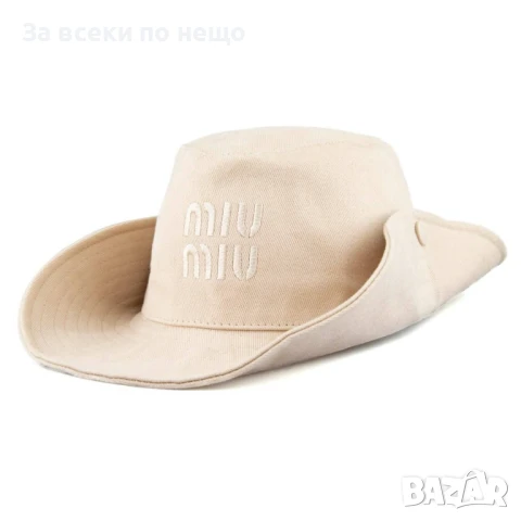 Miu Miu Дамска Лятна Шапка Миу Миу - Налични Различни Цветове Код E690, снимка 18 - Шапки - 51149665