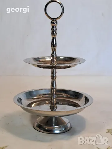 двуетажно иноксово плато  25/2, снимка 2 - Аксесоари за кухня - 50035239