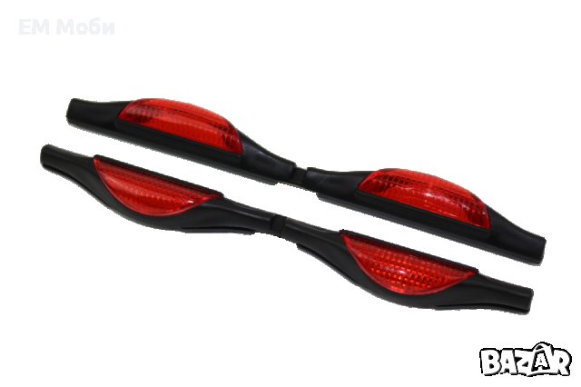 Протектор за Автомобилна Врата със Светлоотразител 2бр. комплект - Син / Червен / Оранжев, снимка 3 - Аксесоари и консумативи - 40107279