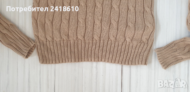 POLO Ralph Lauren Cable Pima Cotton  V - Neck Size XS НОВО! ОРИГИНАЛ! Дамски Пуловер!, снимка 16 - Блузи с дълъг ръкав и пуловери - 53024227