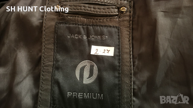 Jack & Jones Original Leaher Jacket размер L / XL мъжко естествена кожа 2-27, снимка 11 - Якета - 52691250