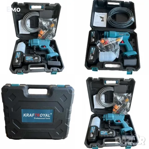 Комплект акумулаторна водоструйка с 2 батерии в куфар