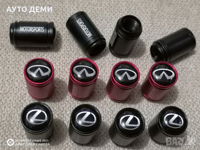 Супер качество капачки за вентили винтили Моторспорт Motorsport за кола автомобил джип бус ван , снимка 2 - Аксесоари и консумативи - 32677949