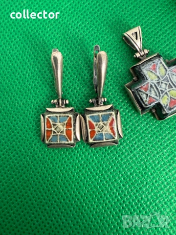 Дизайнерски сребърен комплект - Nikolas. №7592, снимка 2 - Бижутерийни комплекти - 52318525