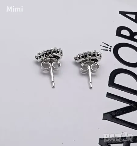 Оригинални нови обици Pandora /Пандора сребърни +кутия и торбичка, снимка 5 - Обеци - 49340096