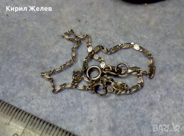 НЕЖНА СРЕБЪРНА ГРИВНА СРЕБРО 925 РЕТРО АРТ ПЛЕТКА МЕЧА СТЪПКА МАЙСТОРСКА РЪЧНА ИЗРАБОТКА 42863, снимка 5 - Гривни - 49704360